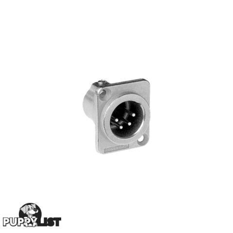 PD5350 4 PIN PANEL XLR PLUG (AC4MDZ) METAL SQUARE