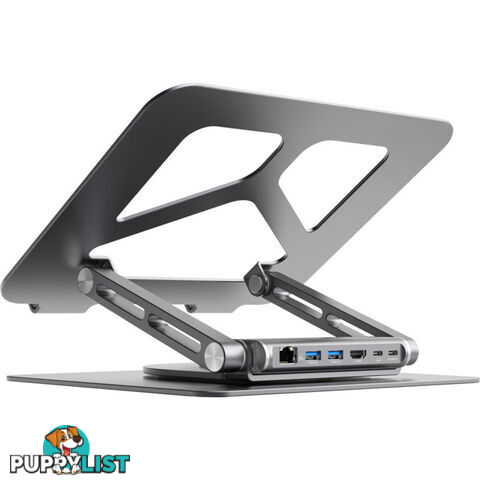 STDS12GRY ROTATING LAPTOP STAND WITH USB-C DOCK STAGE S12