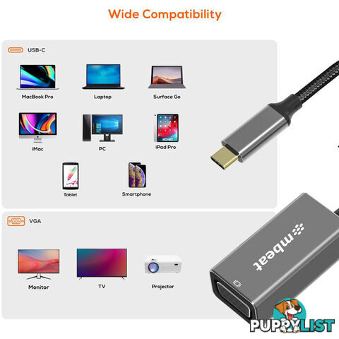 LC7972 USB-C TO VGA ADAPTER TOUGHLINK