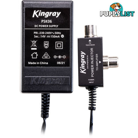 PSK06 14V DC 150MA POWER SUPPLY PAL TYPE KINGRAY