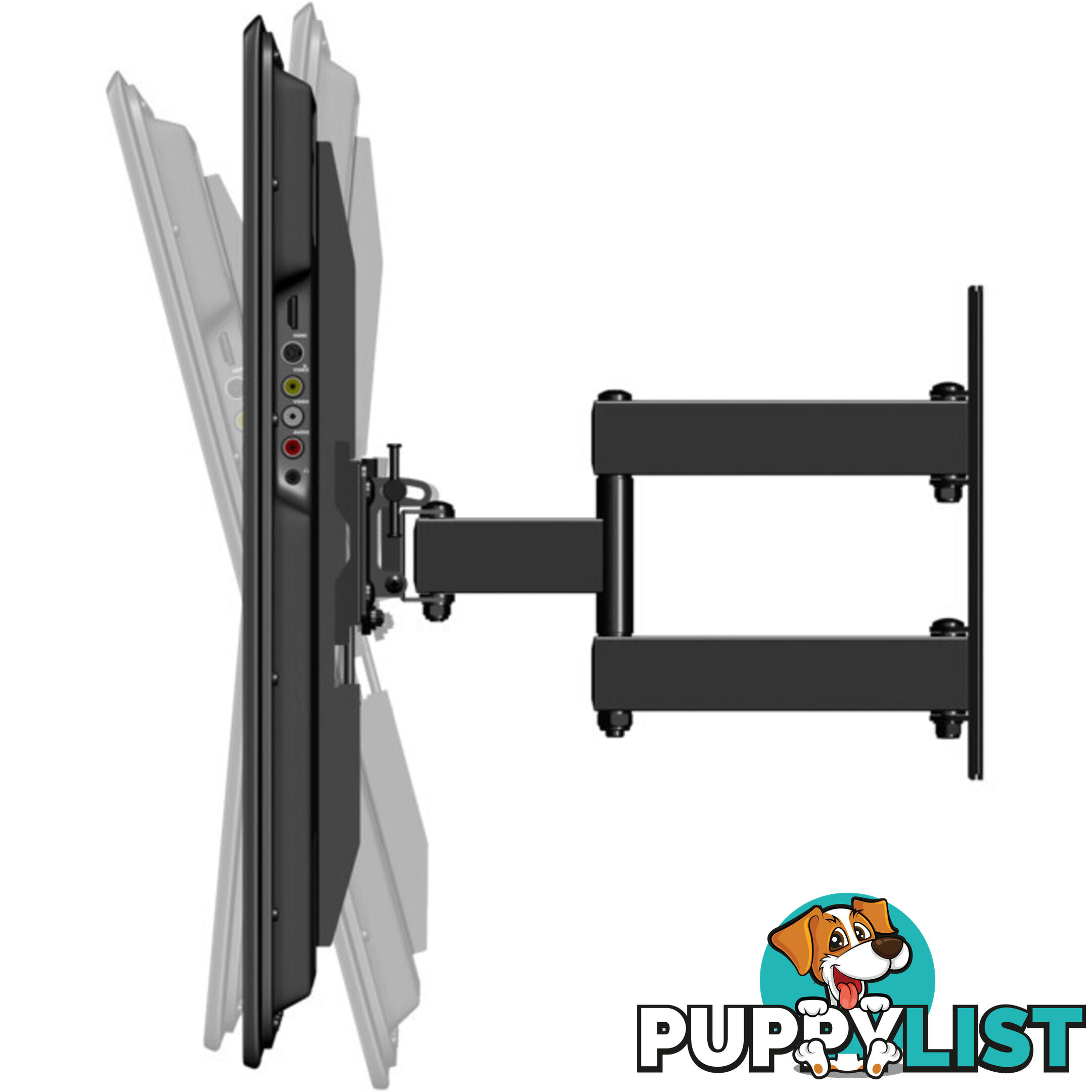 QLF314 40"-70" 36KG FULL MOTION MOUNT SECURA WALL MOUNT