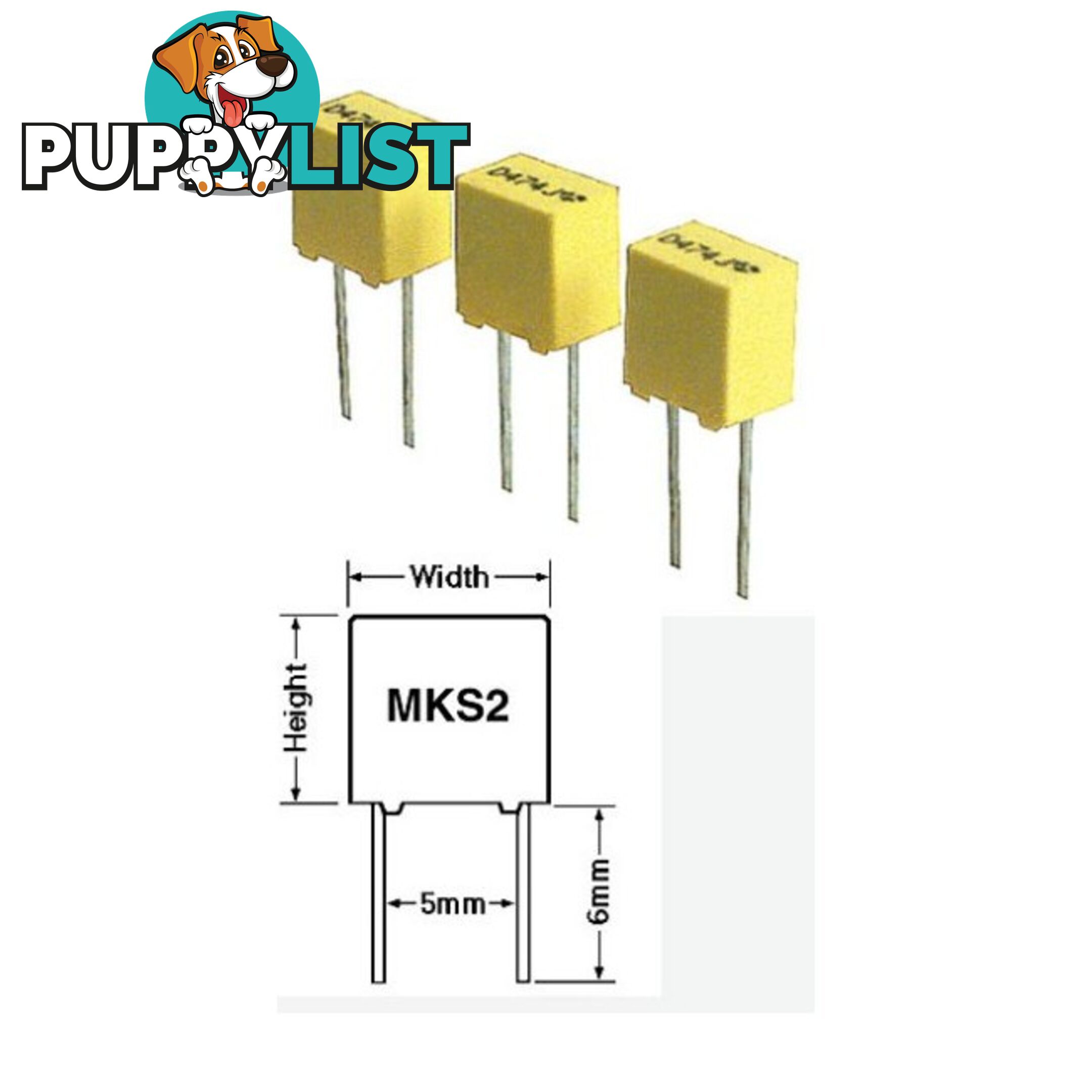 MKS2.15-63 .15 63V POLYESTER CAPACITOR MKS2