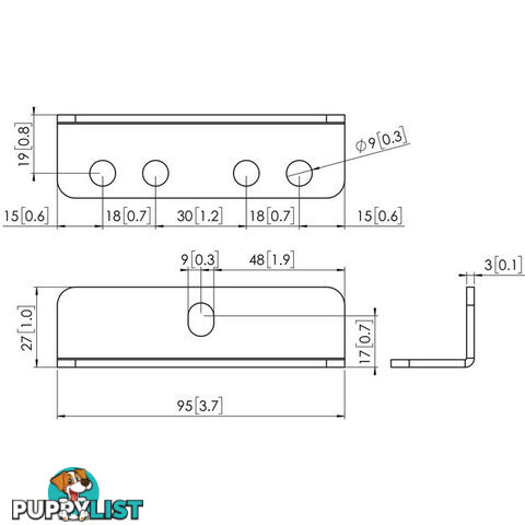 PFA9126 EXTRA BRACKET KIT FOR CONNECT IT INTERFACE BARS