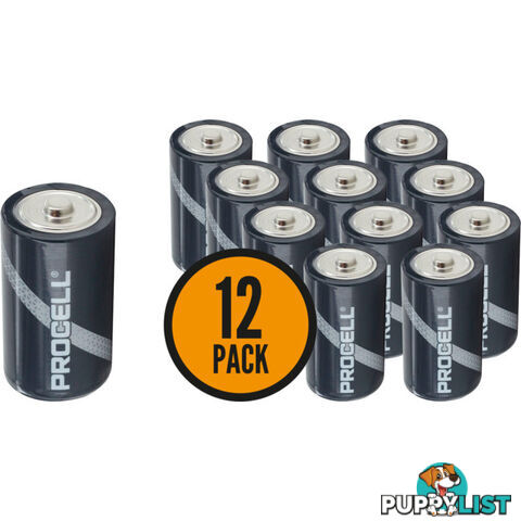 PC1300 D' 12 PACK PROCELL BATTERIES BULK ALKALINE DURACELL