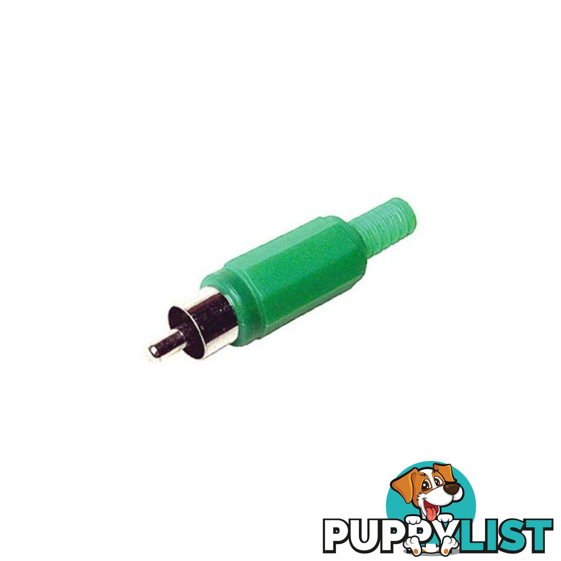 PD2905 PLASTIC RCA PLUG GREEN