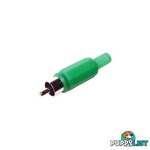 PD2905 PLASTIC RCA PLUG GREEN