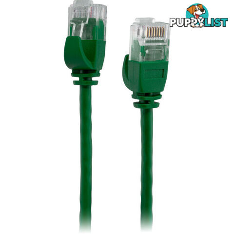 LC6SL0025GR 0.25M SLIM CAT6 PATCH LEAD GREEN ULTRA THIN