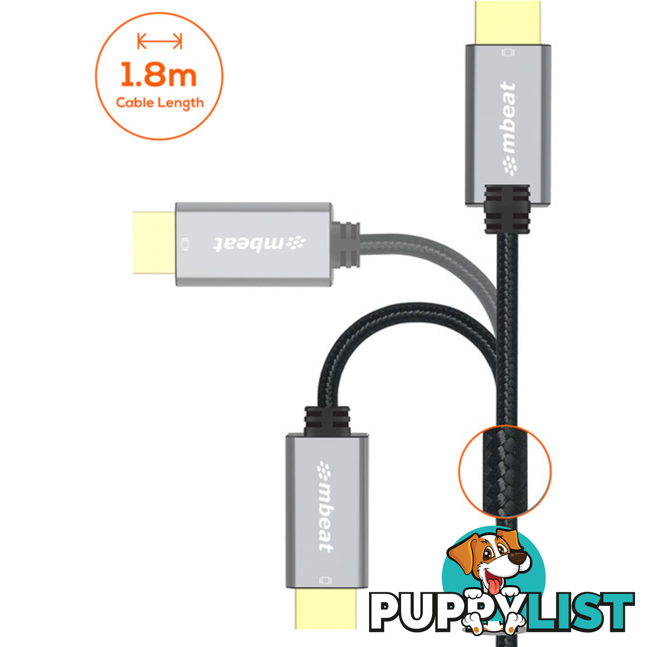 LC7990 1.8M MINI DISPLAY PORT TO HDMI 4K TOUGHLINK