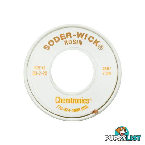 50-2-25 1.5MM X 7.5M SODER WICK YELLOW DESOLDERING BRAID #2