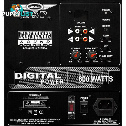 MINIMEDSPP10 10" POWERED SUBWOOFER DSP AMPLIFIER AND SLAPS M10