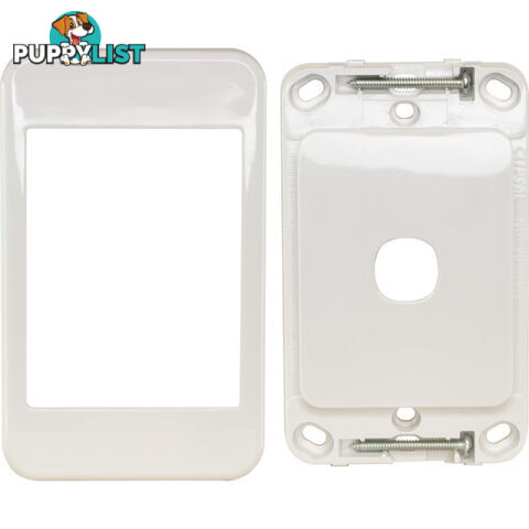 PK4591 1 GANG WALL PLATE WHITE CLIPSAL 2000 SERIES