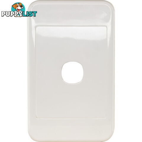 PK4591 1 GANG WALL PLATE WHITE CLIPSAL 2000 SERIES