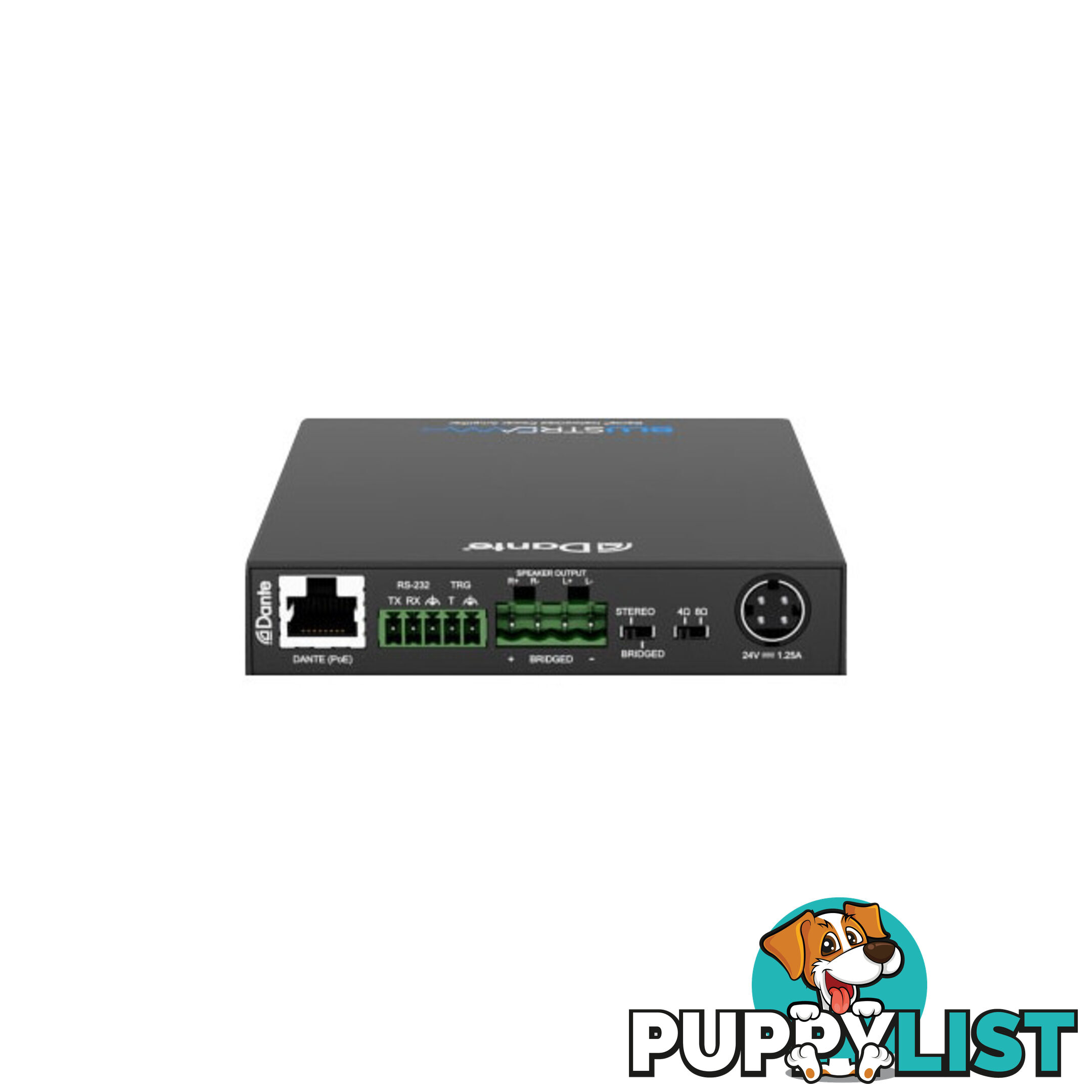 NPA20DA COMPACT DANTE NETWORKED POWER AMPLIFIER 2 X 20W OR 1 X 20W MONO