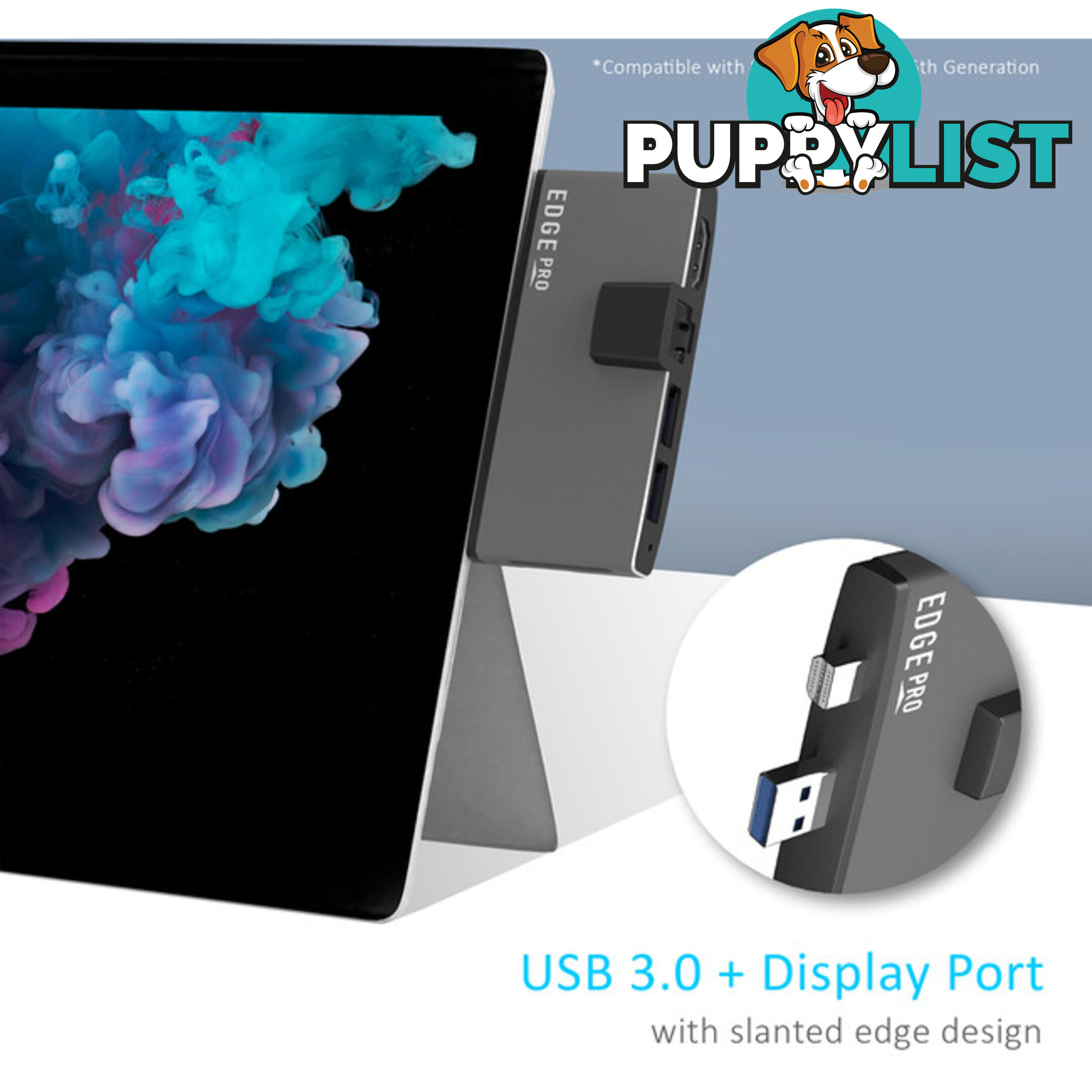 P68GRY SURFACE PRO MULTIFUNCTION HUB EDGE PRO MBEAT