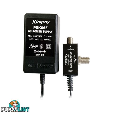 PSK06F 14V DC 150MA POWER SUPPLY 'F' TYPE KINGRAY