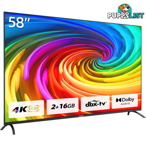 U58G7PG 58" LED 4K UHD GOOGLE TV FRAMELESS