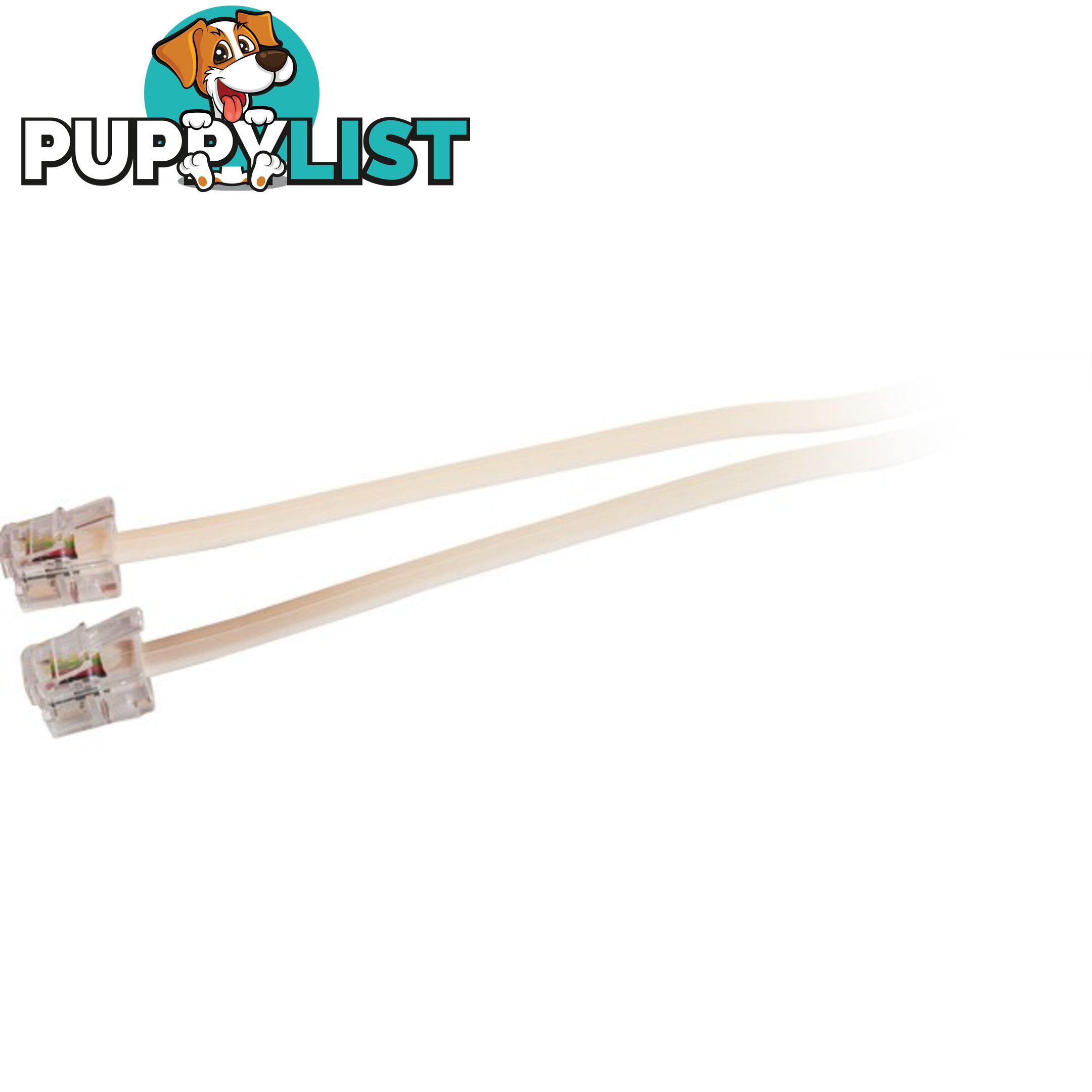 LC0056/IVY 3M MODULAR PLUG LEAD - IVORY RJ14 (RJ12) 6P4C TEL5054