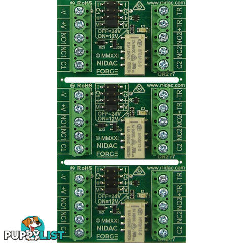 CR2/3 CONTROL RELAY DPDT 3PK