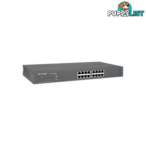 TLSF1016DS 16 PORT ETHERNET SWITCH / HUB RACK MOUNT 10/100M TP-LINK