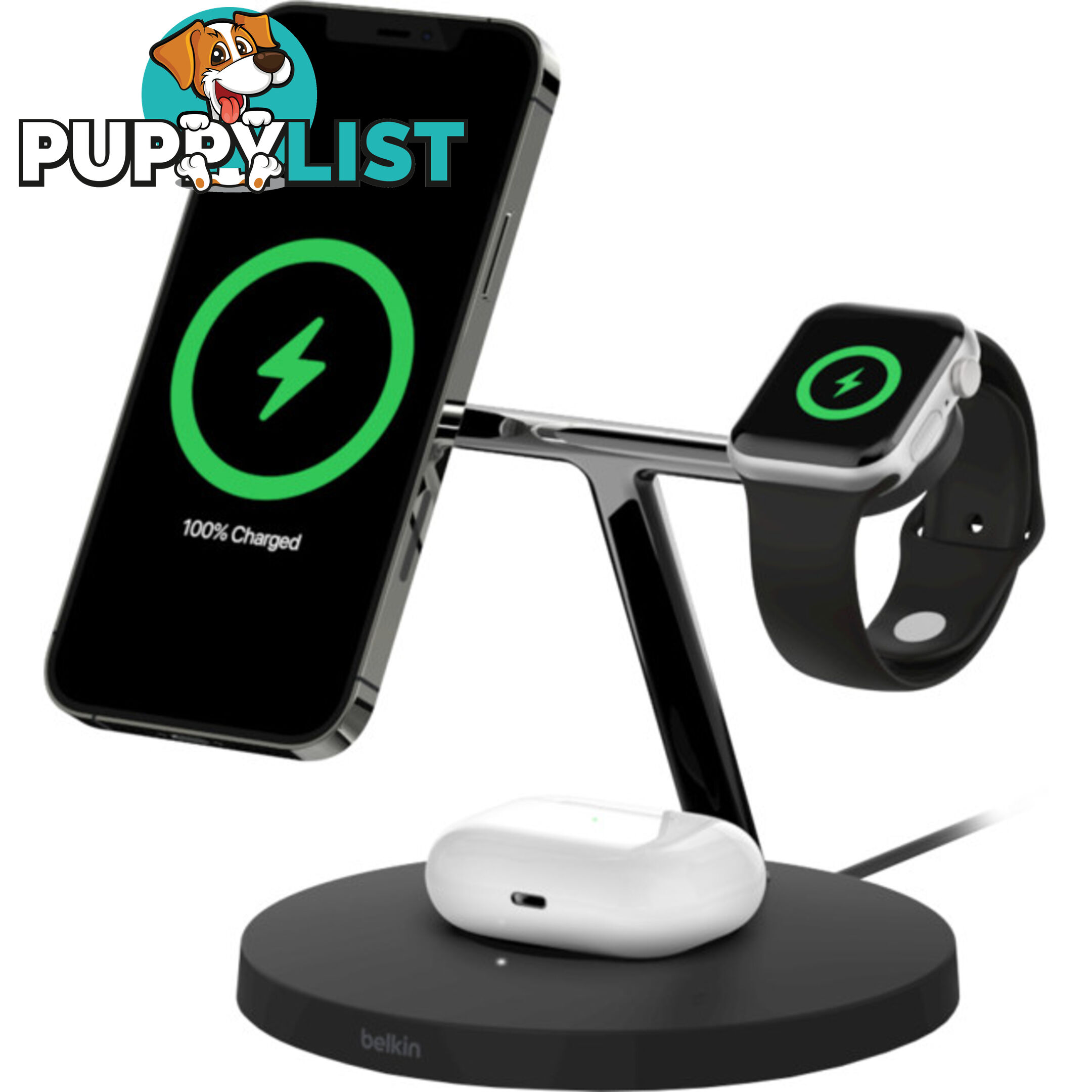 BCPCBK 3 IN 1 WIRELESS APPLE CHARGER BOOST CHARGE PRO