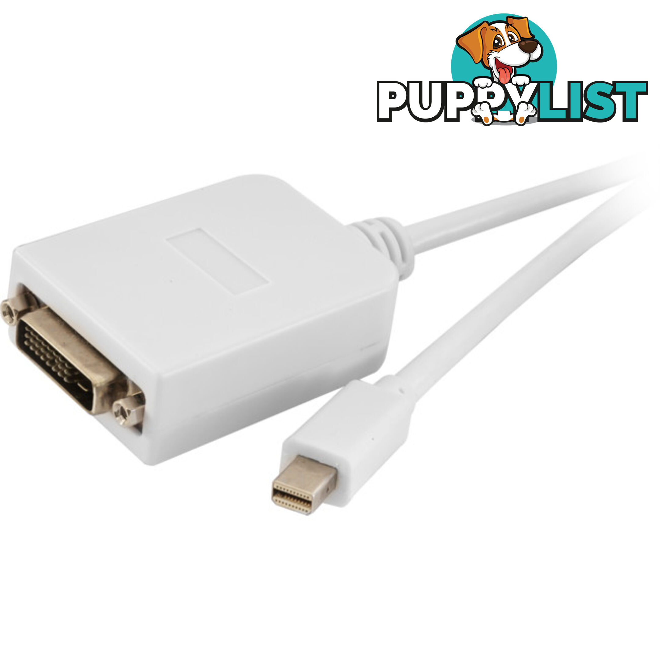 LC6163 MINI DISPLAYPORT TO DVI - 2M PLUG TO PLUG LEAD