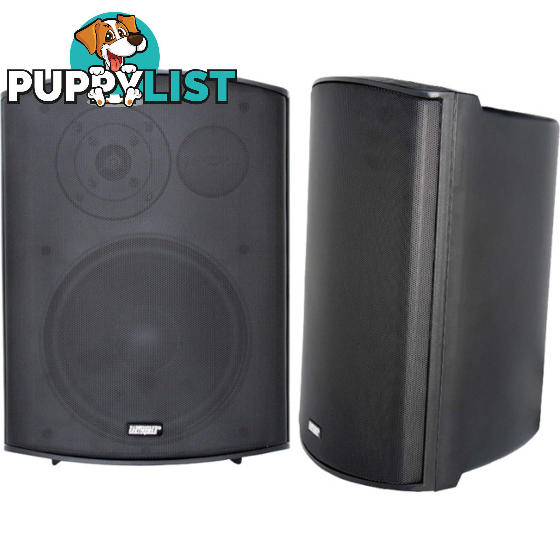 AWS602B 6.5" INDOOR/OUTDOOR SPEAKERS PAIR BLACK EARTHQUAKE