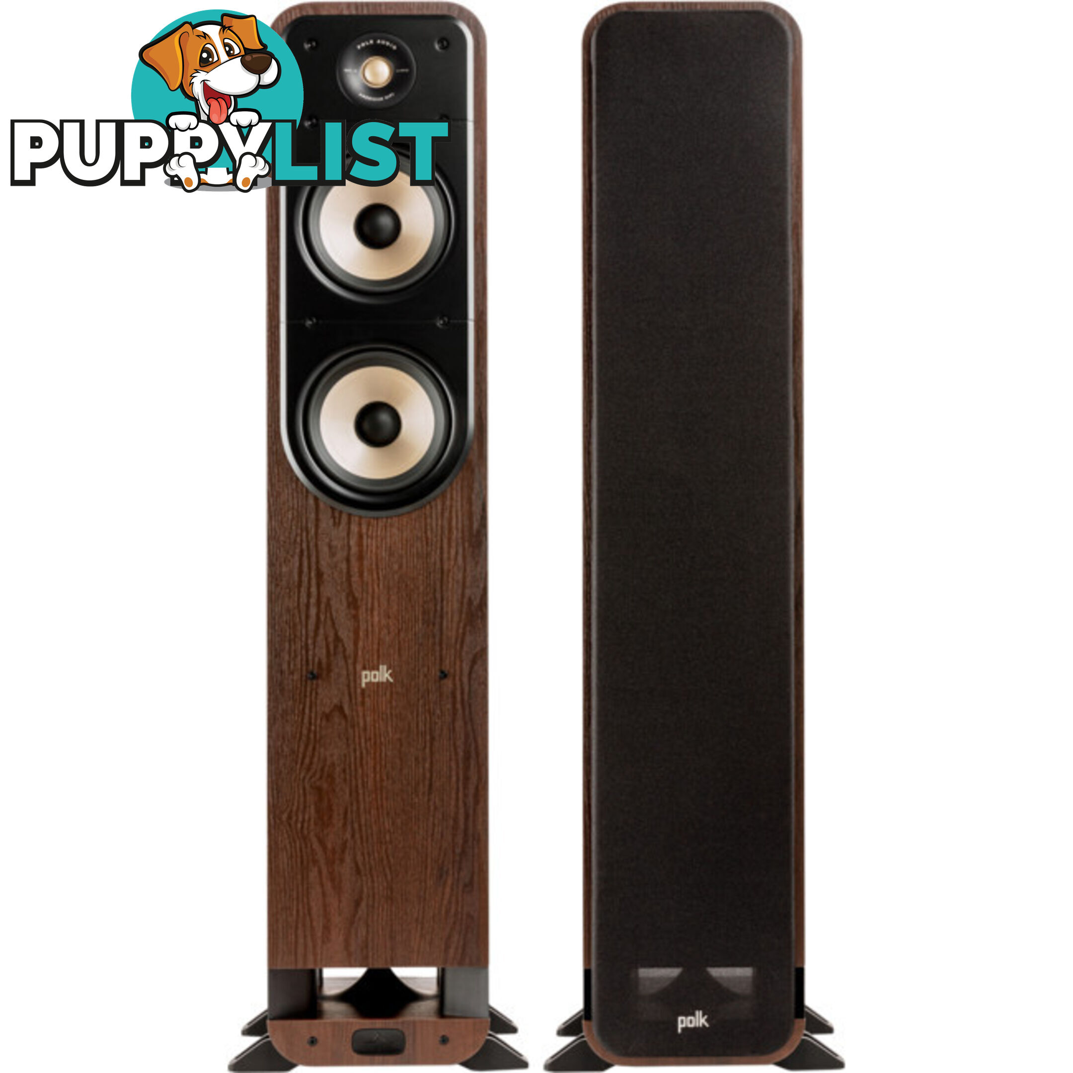 ES55BR SIGNATURE ELITE FLOOR STANDING SPEAKERS 2.5 WAY PAIR - BROWN