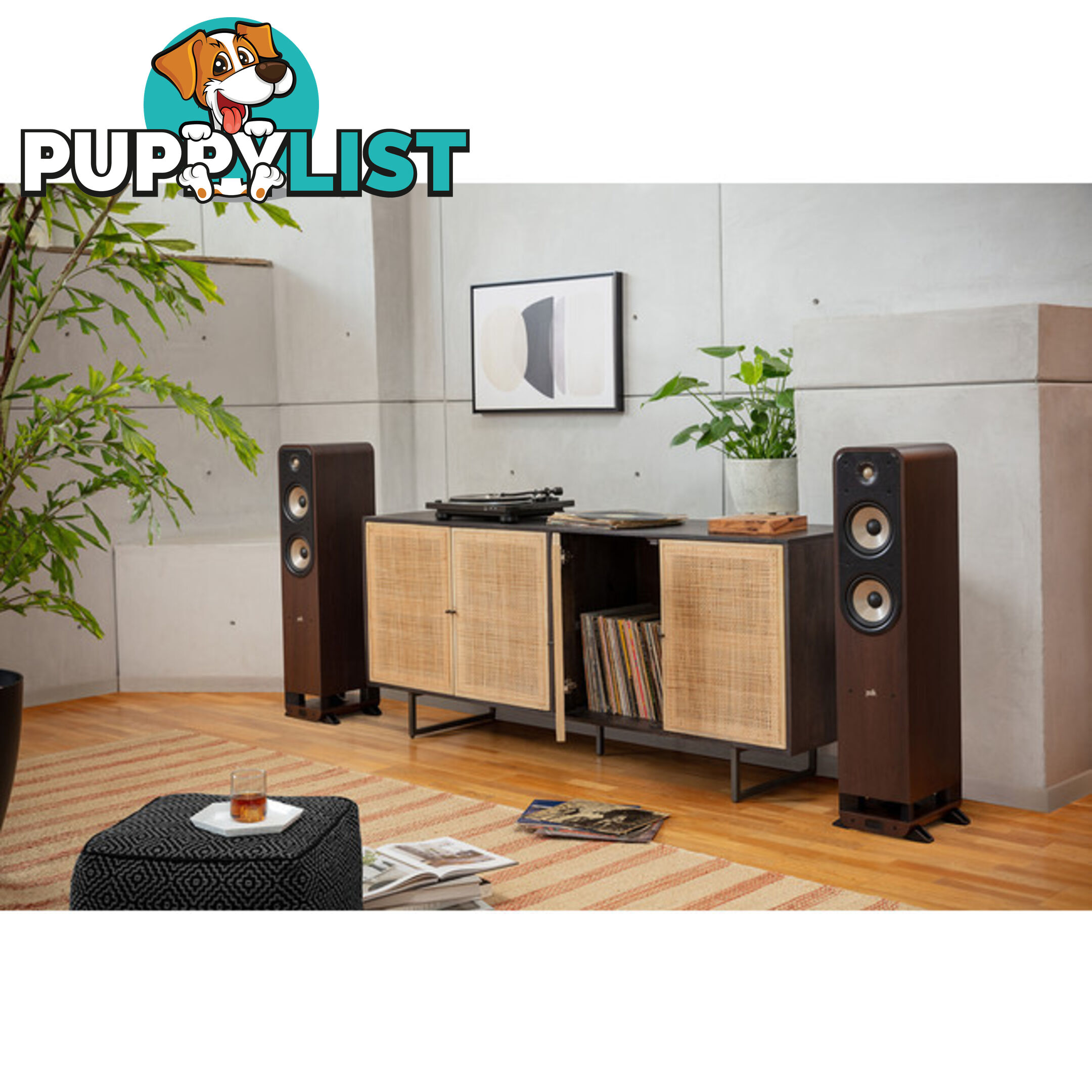 ES55BR SIGNATURE ELITE FLOOR STANDING SPEAKERS 2.5 WAY PAIR - BROWN