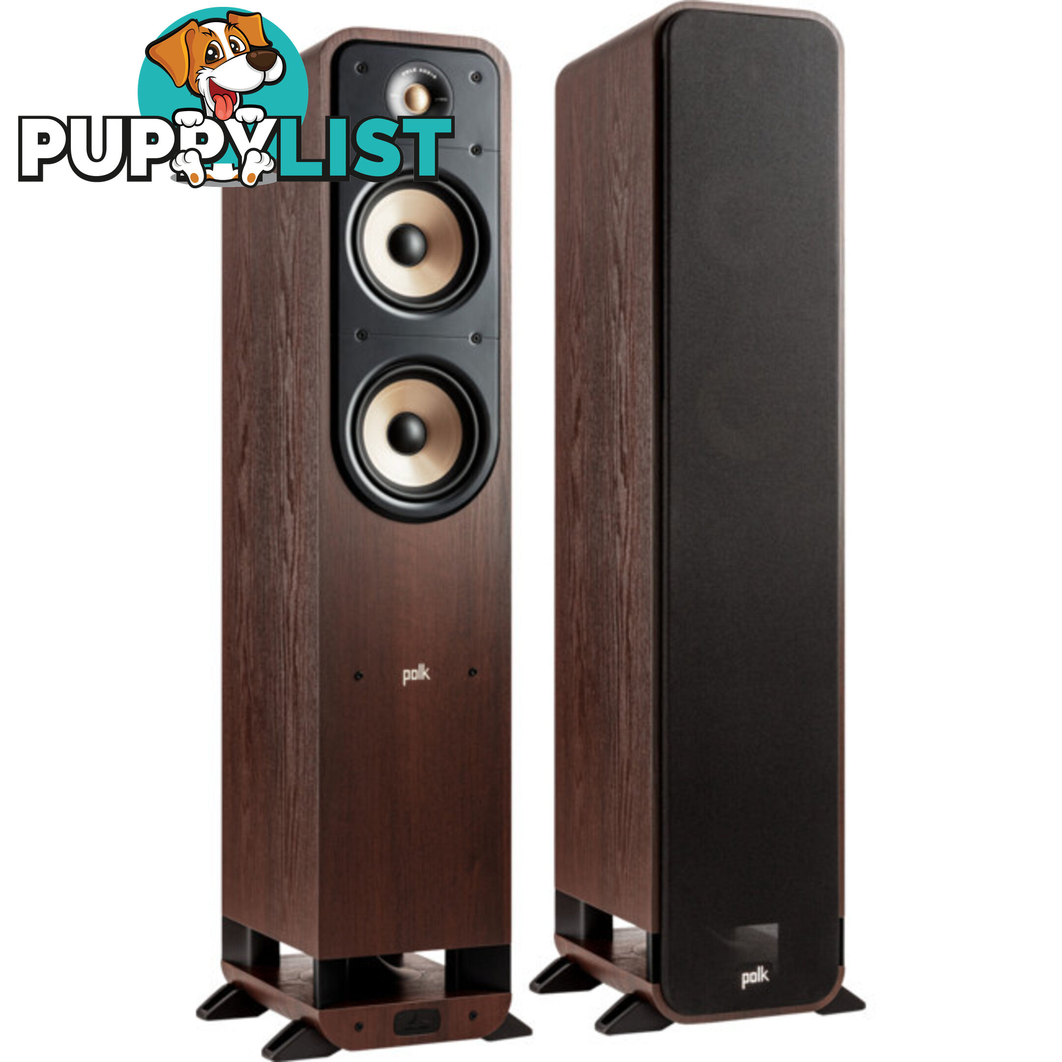 ES55BR SIGNATURE ELITE FLOOR STANDING SPEAKERS 2.5 WAY PAIR - BROWN