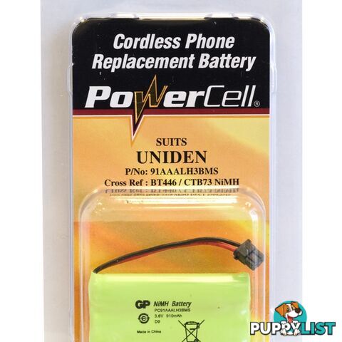 CTB73 3.6V NIMH 850MAH PHONE BATTERY SUITS UNIDEN CORDLESS PHONE