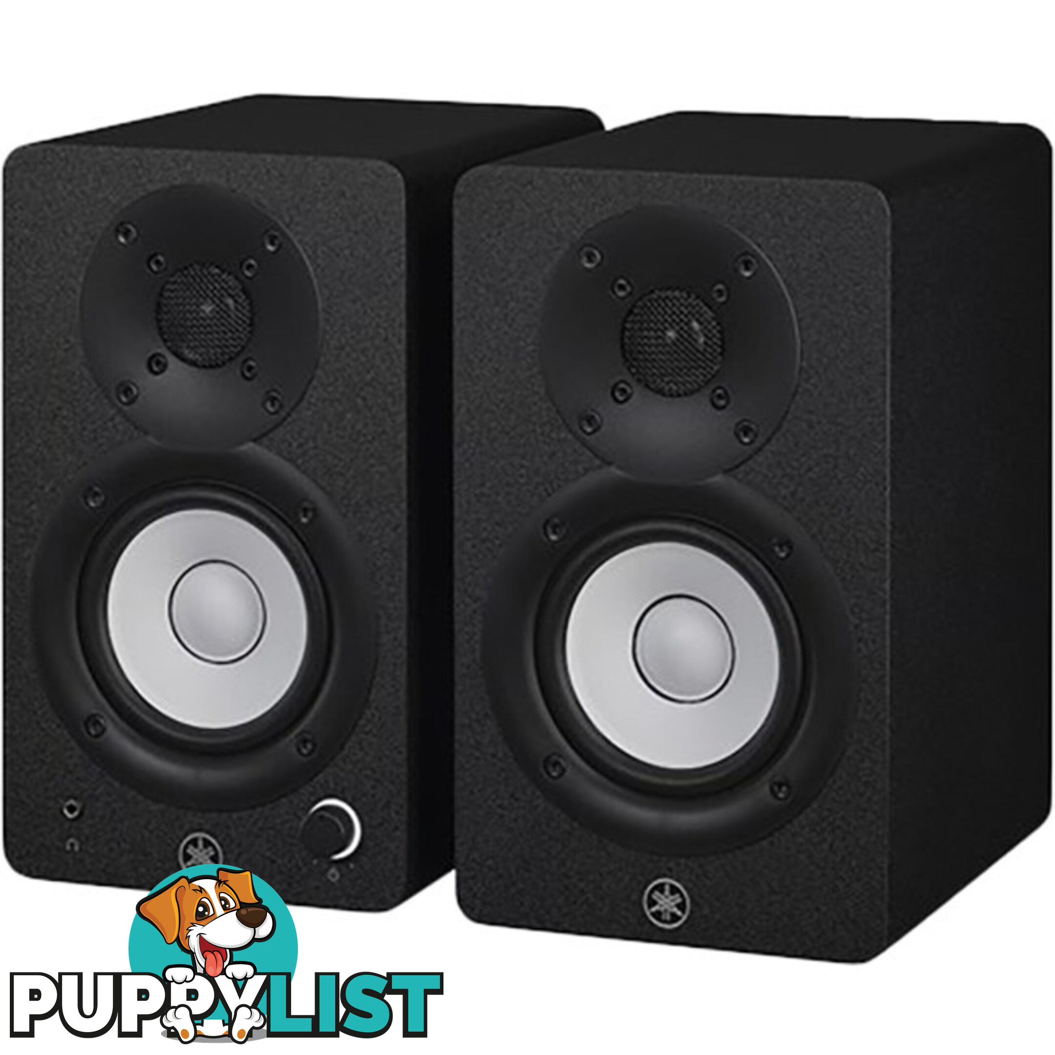 HS3B BLACK 3.5" 2 WAY POWERED STUDIO MONITORS