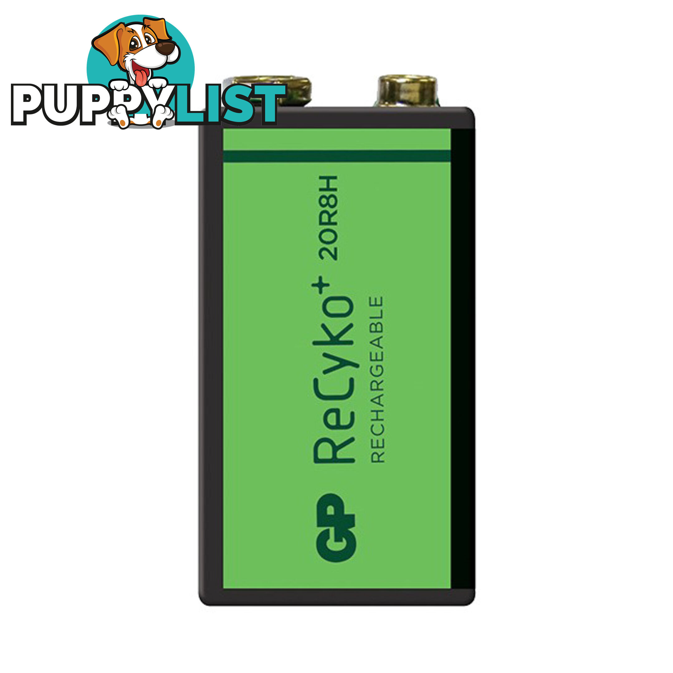 GP9VRECY RECYKO LSD 9V SINGLE BATTERY RECHARGEABLE NIMH GP