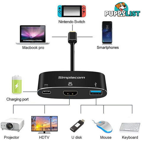 DA310 USB3.1 TYPE-C TO HDMI WITH PD