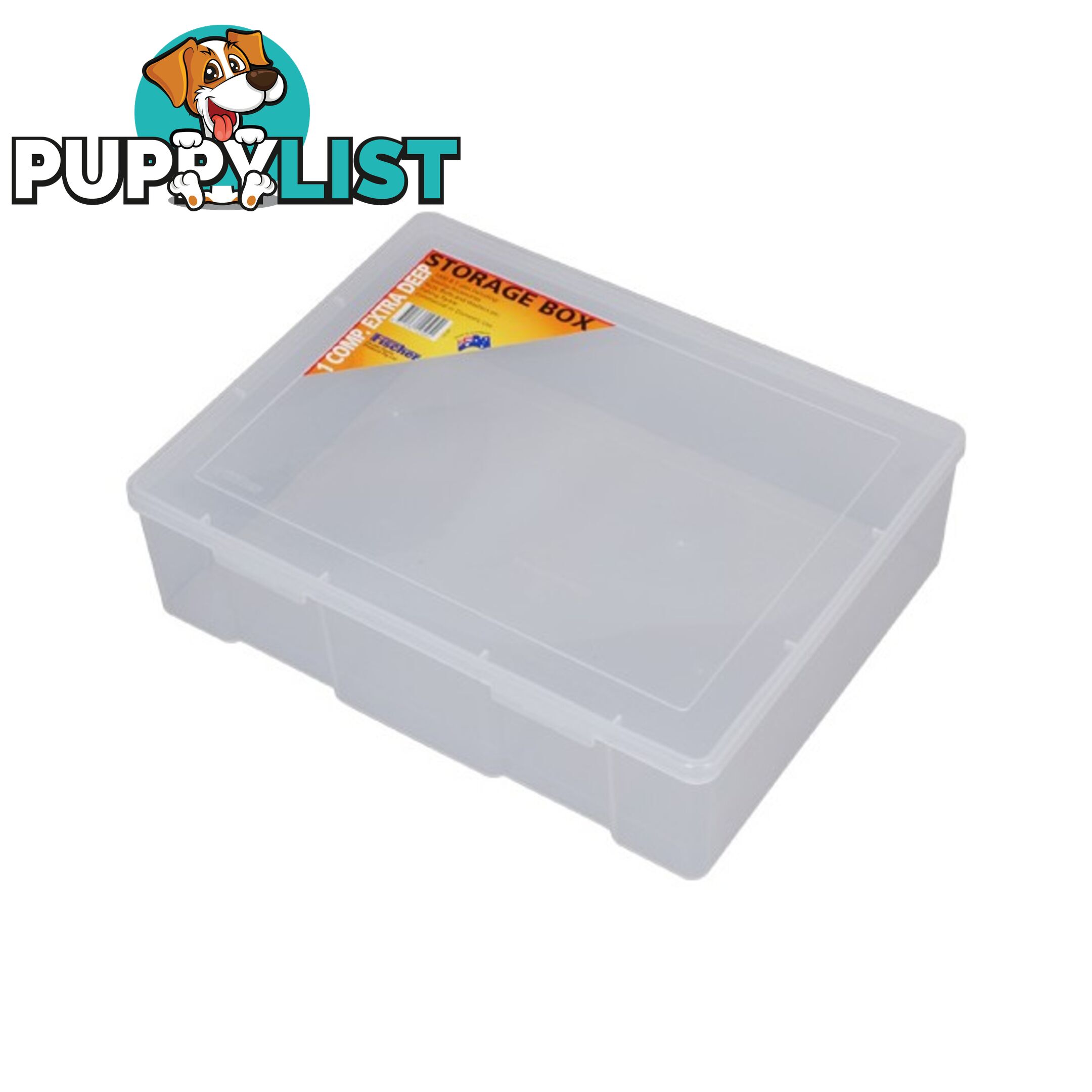 1H091 SINGLE A4 SIZED STORAGE BOX LARGE EXTRA DEEP PLASTIC CASE