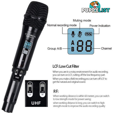 WM300HTX UHF WIRELESS MICROPHONE ONE TRANSMITTER