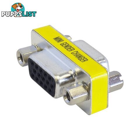 PJ7017 HD15 PIN VGA SOCKET TO SOCKET HIGH DENSITY GENDER BENDER