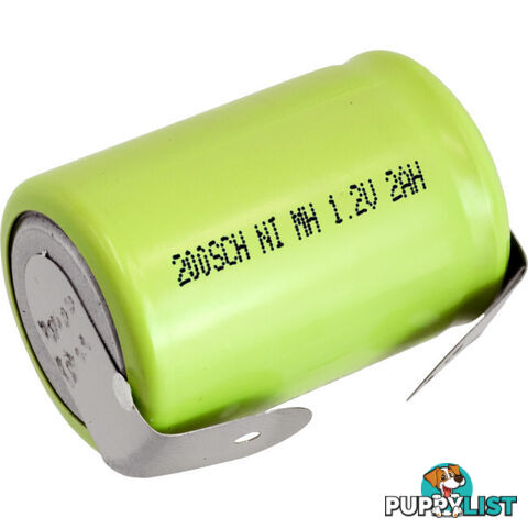 GP200SCHT 2000MAH NIMH 4/5 SUB C WITH TAGS RECHARGEABLE BATTERY GP