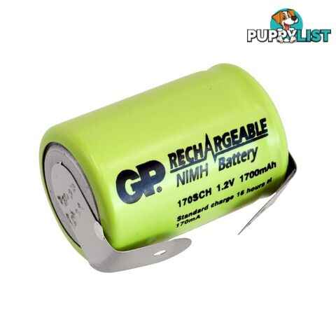 GP200SCHT 2000MAH NIMH 4/5 SUB C WITH TAGS RECHARGEABLE BATTERY GP