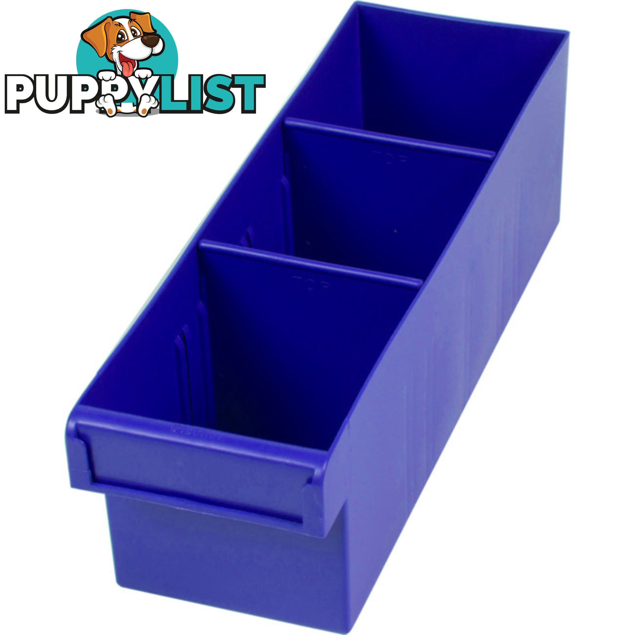 1H012B BLUE 300MM MEDIUM PARTS TRAY STORAGE DRAWER WITH DIVIDERS