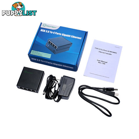 UL4 USB3.0 TO 4 LAN PORTS ADAPTER