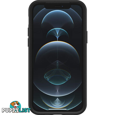 IPH12SB IPHONE 12 AND PRO CASE BLACK SYMMETRY SERIES