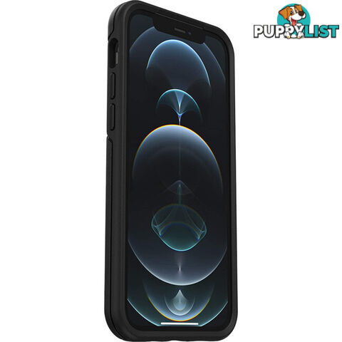 IPH12SB IPHONE 12 AND PRO CASE BLACK SYMMETRY SERIES