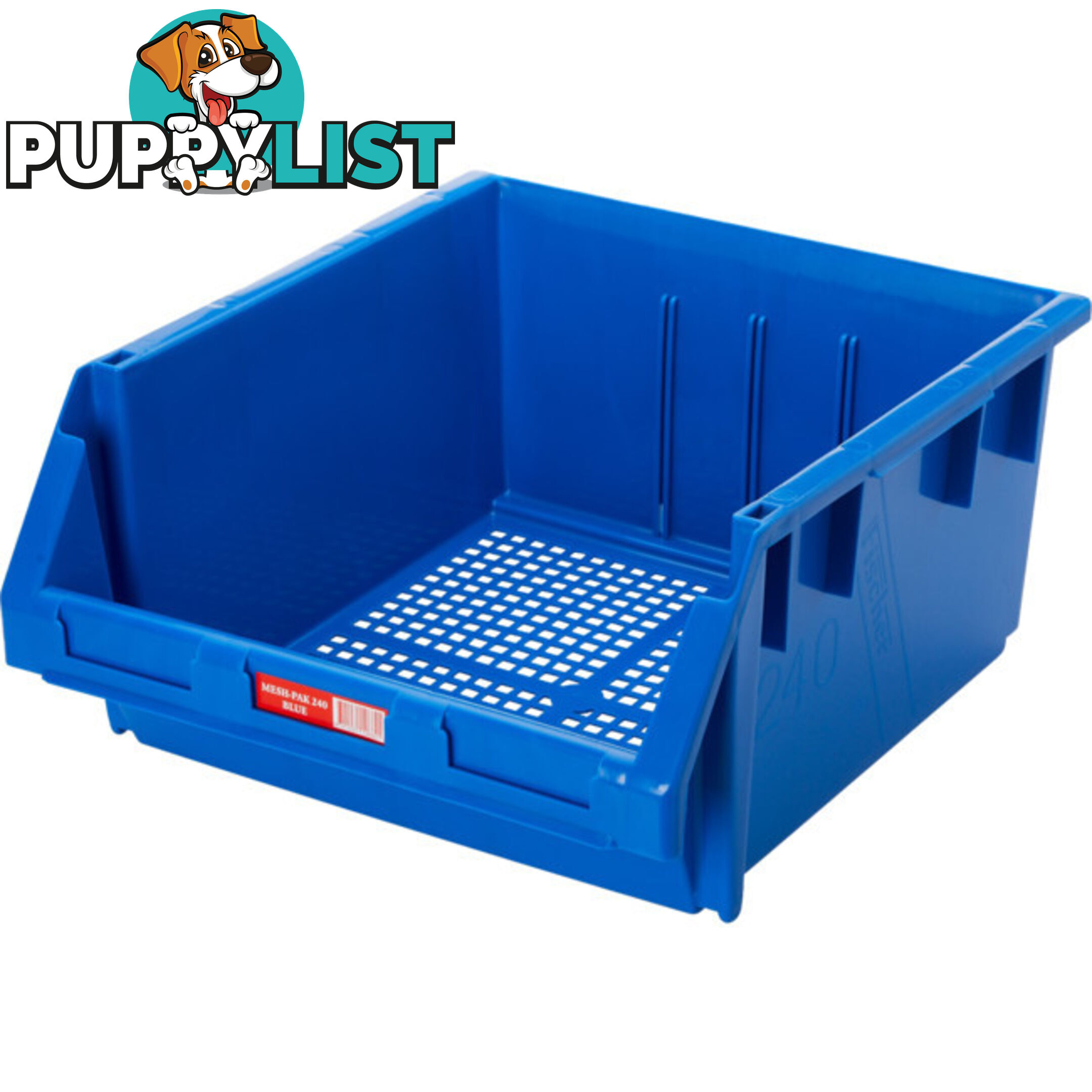 MESHPAK240BL EXTRA LARGE PARTS DRAWER BLUE MESH BOTTOM