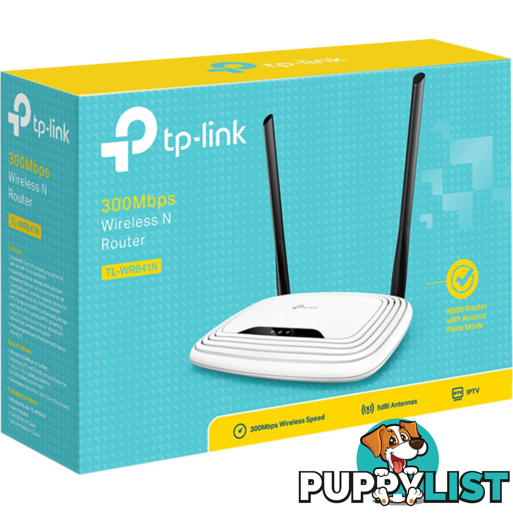 TLWR841N 300MBPS WIRELESS 'N' ROUTER 3T3R