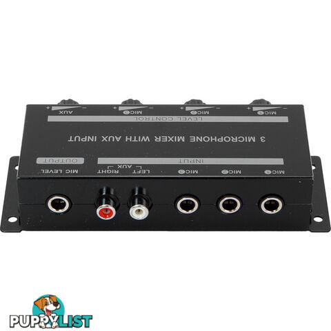 PRO1348 3CH MICROPHONE MIXER WITH AUX INPUT