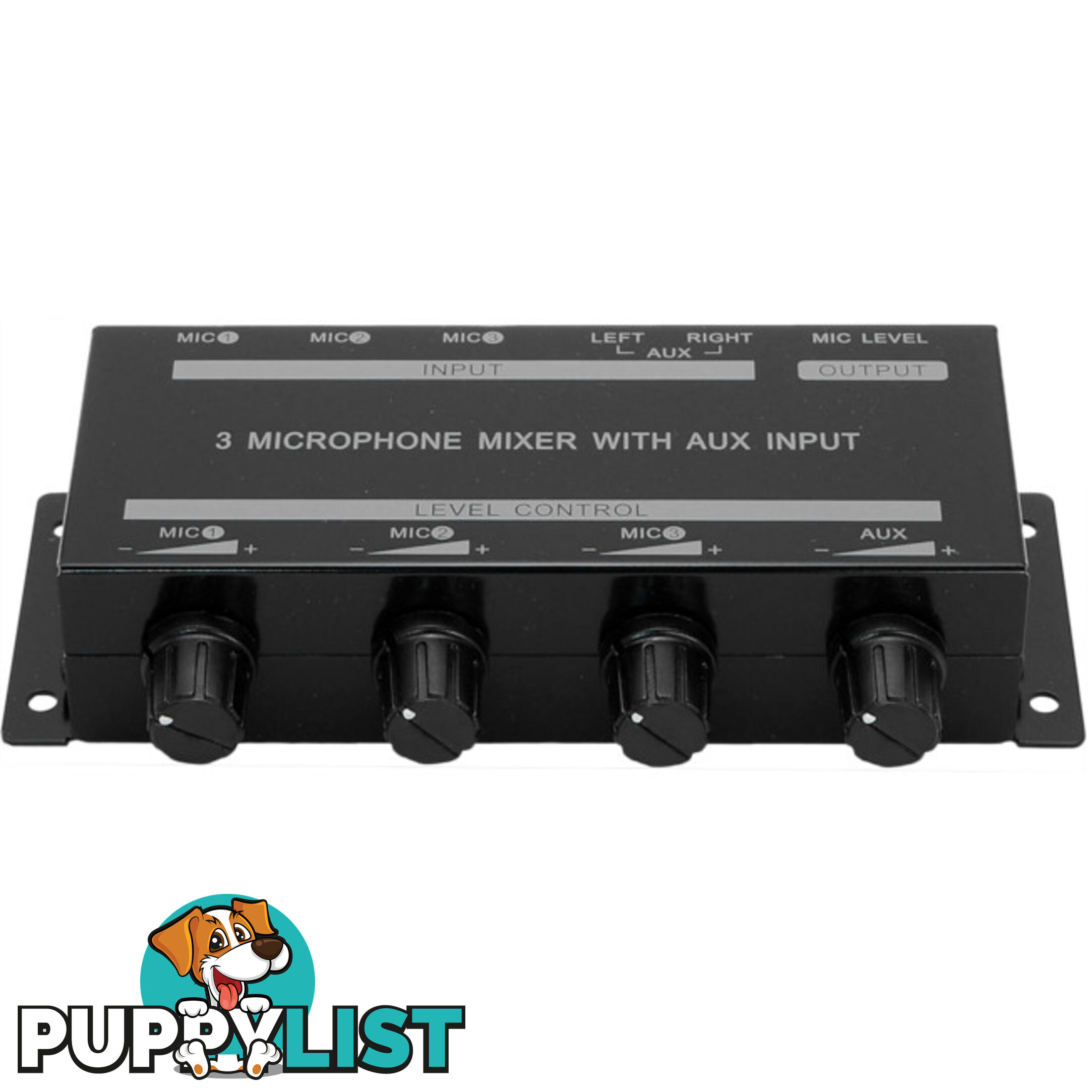 PRO1348 3CH MICROPHONE MIXER WITH AUX INPUT