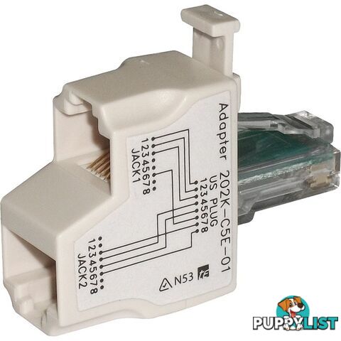 PK4542 RJ45 DATA/VOICE LINE SPLITTER 1X RJ45 PLUG TO 2X RJ45 SOCKET