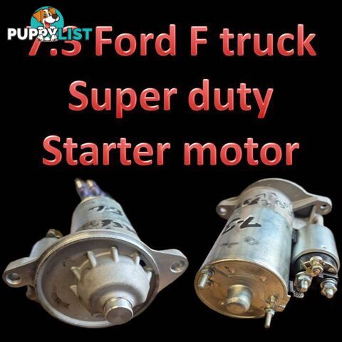 Ford F series Starters and alternator