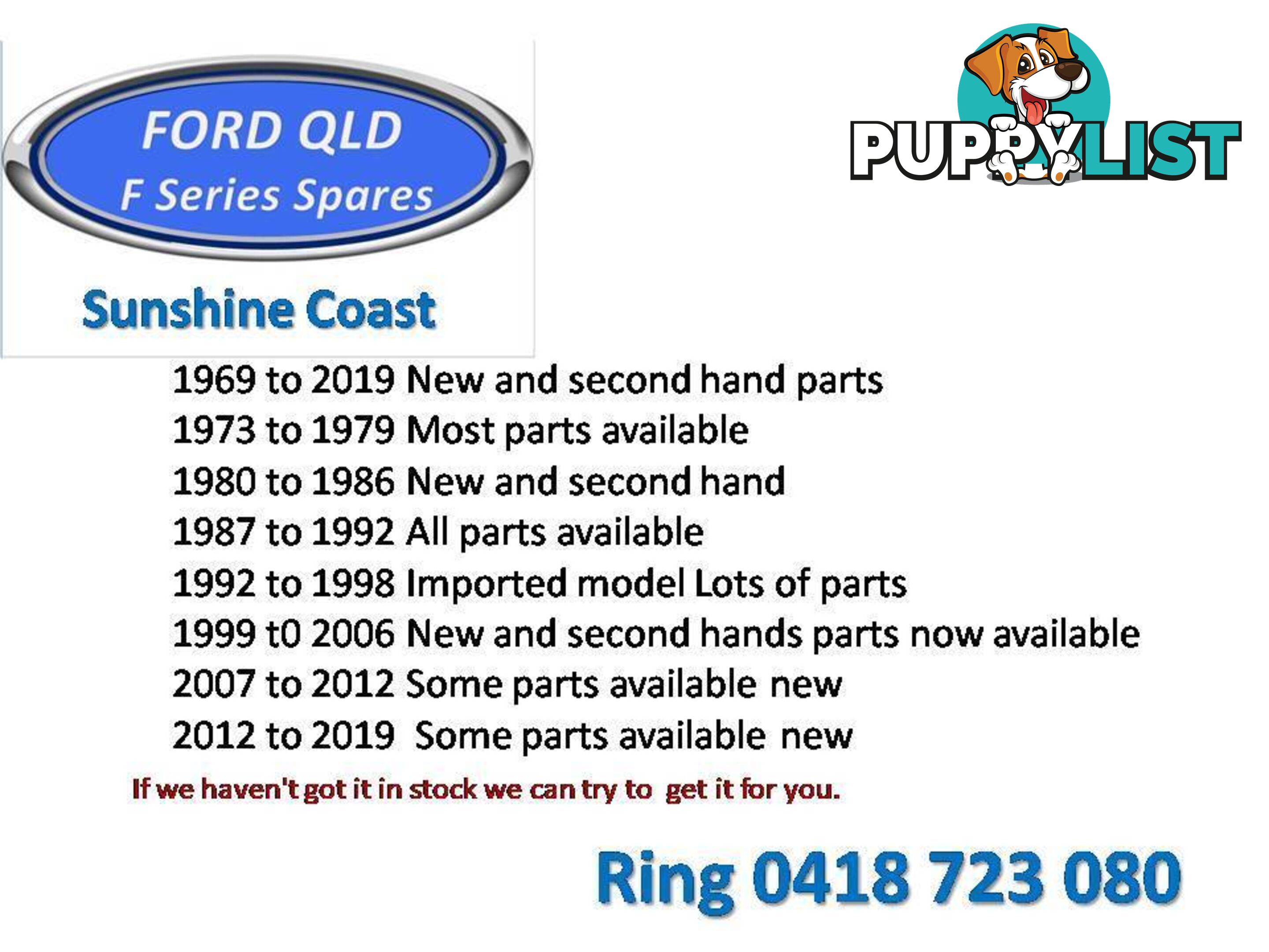 Ford F series Starters and alternator