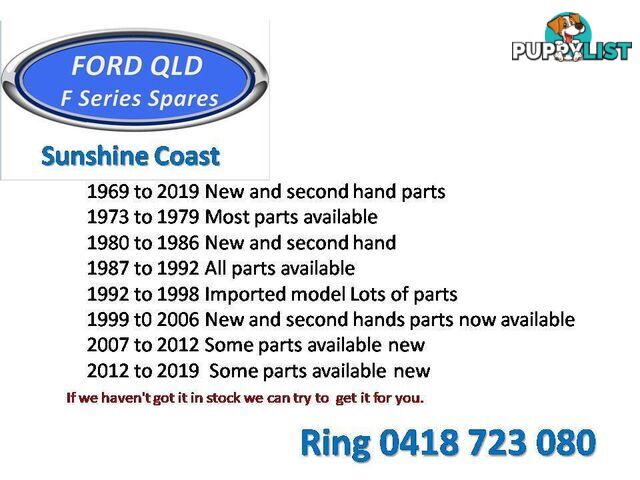 Ford F series Starters and alternator